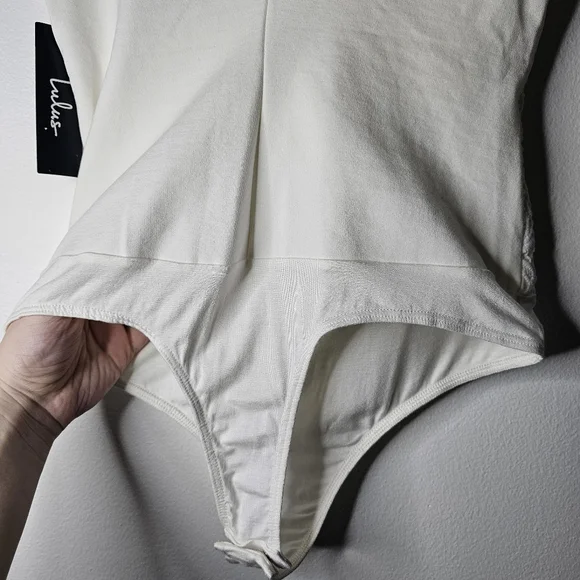 Lulus Cali Cantina White Lace Bodysuit Sz L - Picture 12 of 16